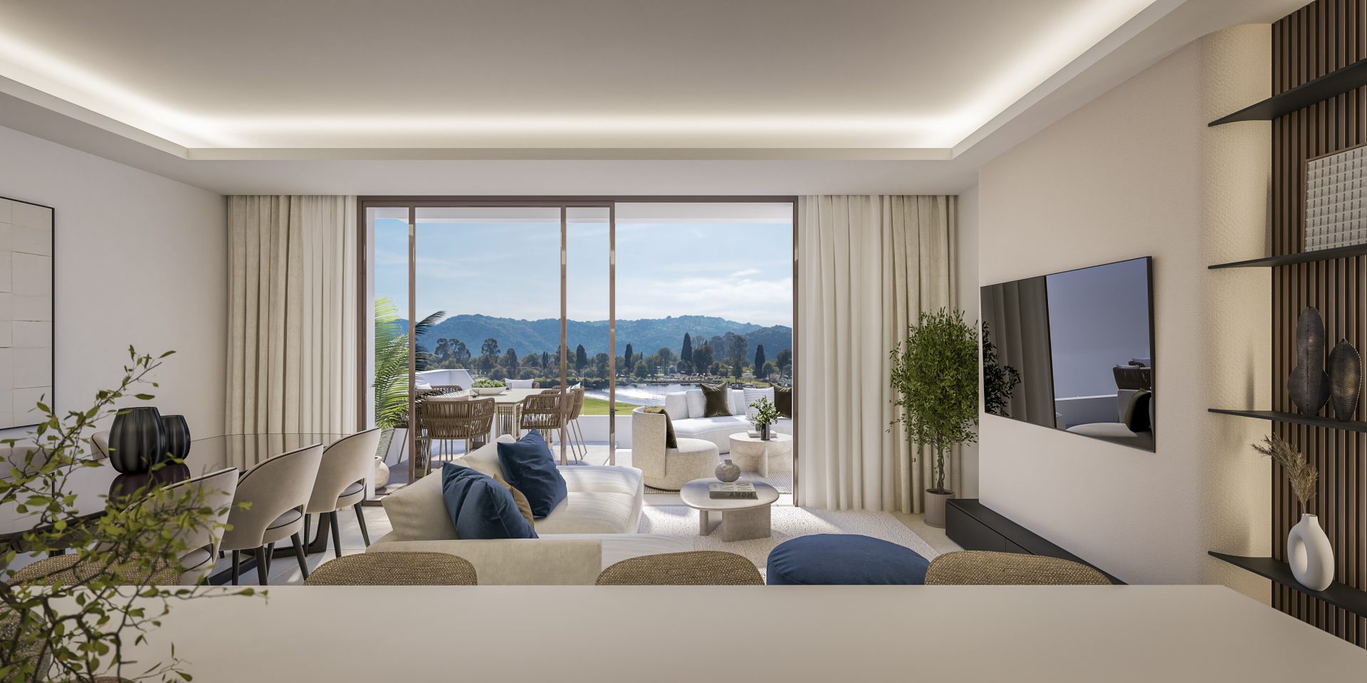 Cocina con terraza